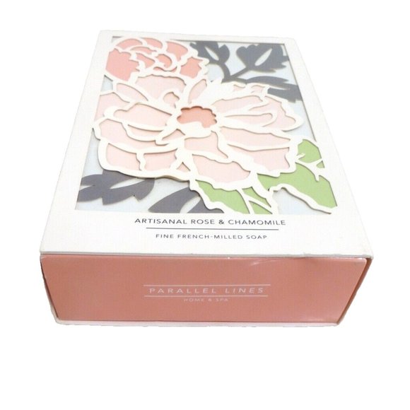 Boxed French Milled Soap Rose & Chamomile - Picture 1 of 3